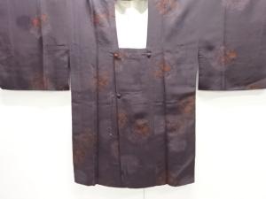 変わり花丸文様暈し道行コート